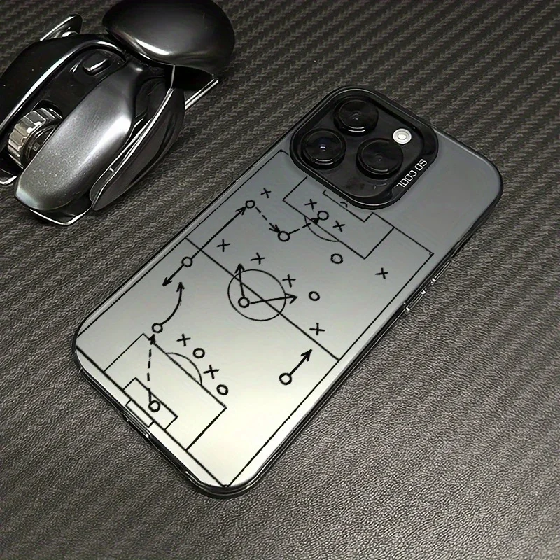 

Football Tactics Board Pattern Case For Samsung Galaxy A56 A55 A53 A52 A36 A35 A34 S25 S24 S23 Ultra S22 Plus S21 FE Matte Cover