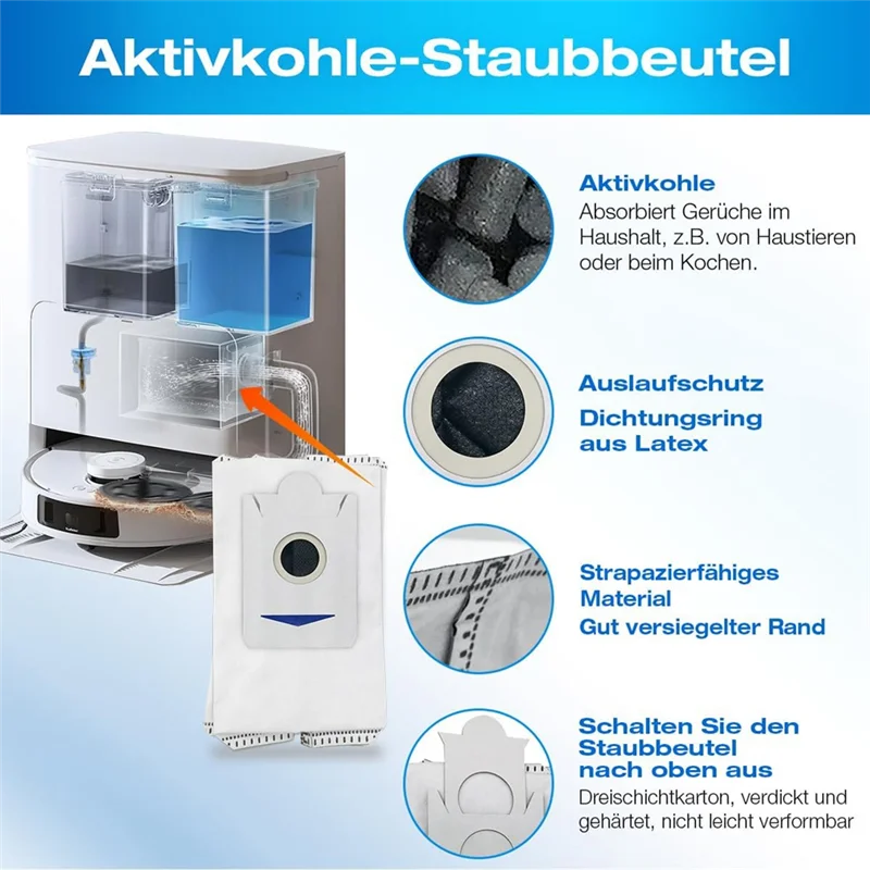 

ABYN-запасные части для робота-пылесоса Ecovacs Deebot T30S, основные боковые щетки, HEPA-фильтры, подушечки для швабры, мешки для пыли
