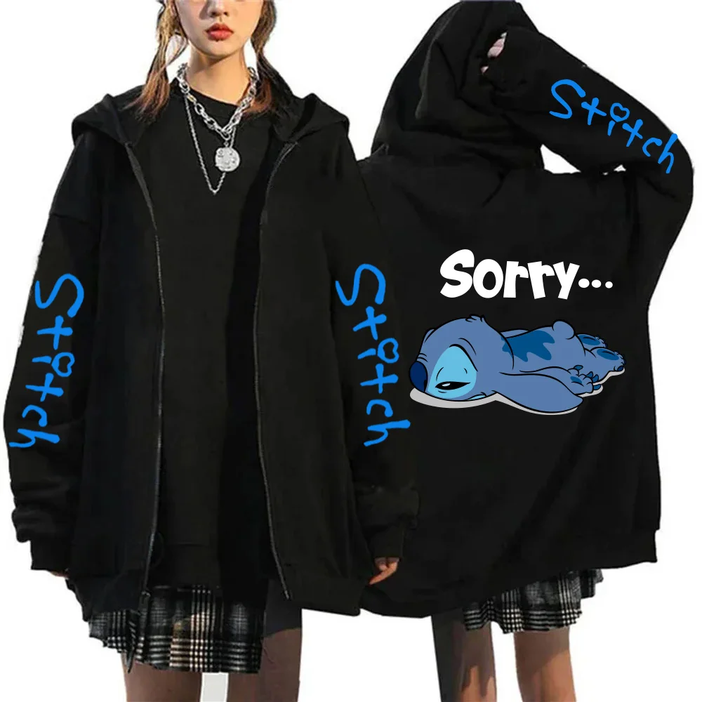 Women's Youth Sweatshirts MINISO Disney Princess 100th Anniversary Winter Jackets Coats Zip Hoodies and Sweatshirts New Products