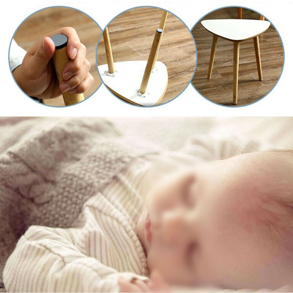 8/20 Pcs Furniture Legs Pads Sliders Self-Adhesive Moving Glides Mover Pads For Tables Sofas Chair Round Or Square Rubber Feet
