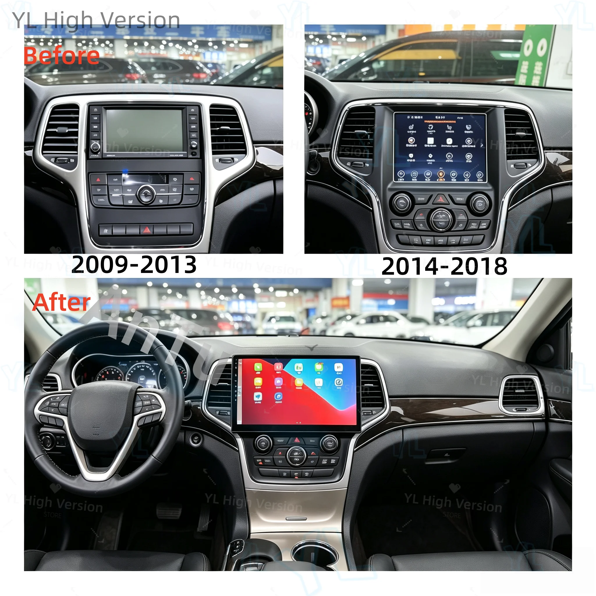 11.6“ Android Touch Screen Car Radio Stereo For Jeep Grand Cherokee 2009-2018 GPS Carplay Car Multimedia Video Player Head Unit