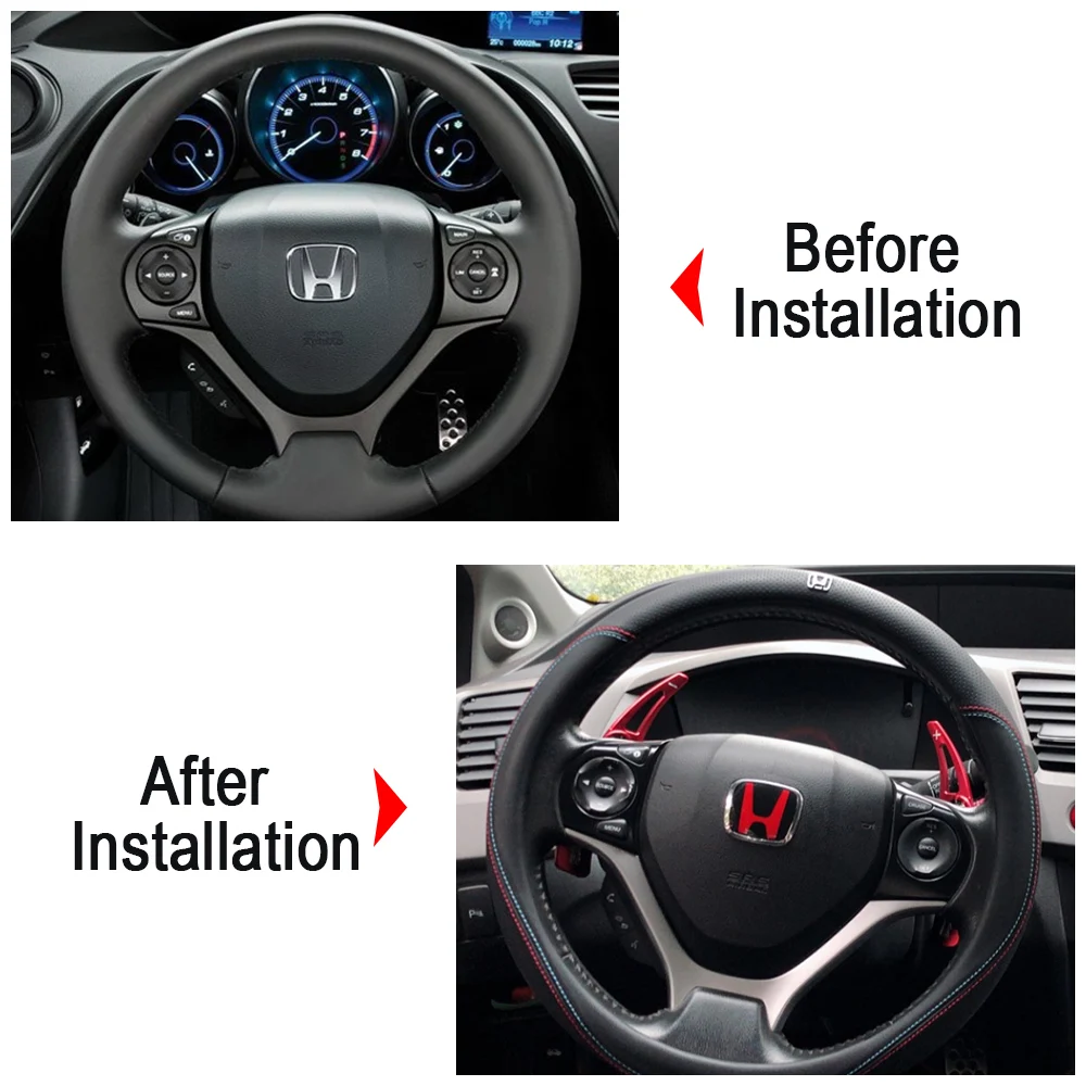 For Honda Civic G9 9th Gen IX FB7 2012-2015 CR-V CRV 2013-2017 Car Steering Wheel Shift Paddle Shifter Extension Car Accessories