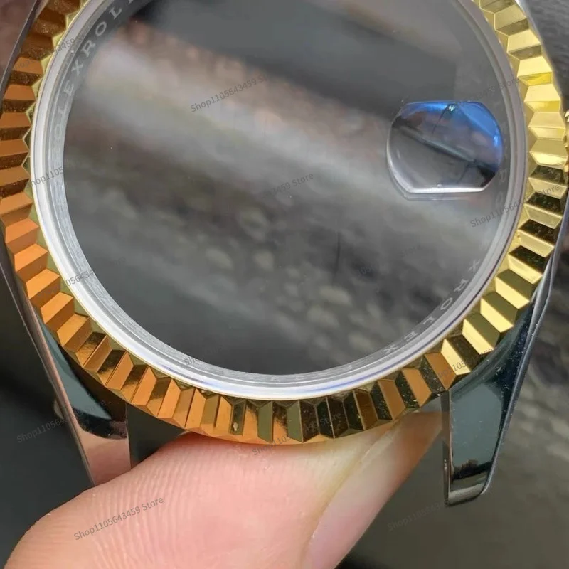 For Watch Accessories 36 Log Room Gold Case, Suitable for 2824 2130 Movement, Full Case, Sapphire