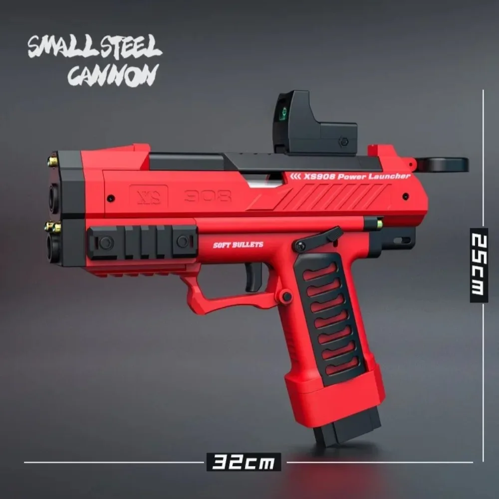 Pistolet Raptor z ręcznym naboju, miękka kulka, zabawka do gier strzeleckich CS na zewnątrz, model pistoletu dla dzieci, prezent na Boże Narodzenie.