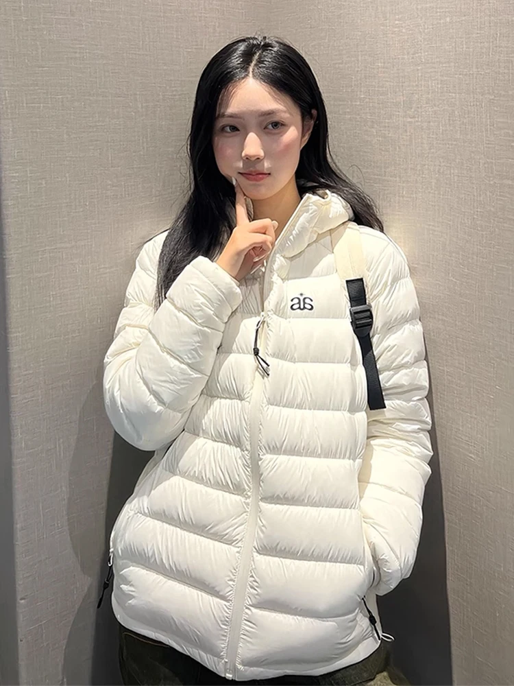 عارضة Sle مقنعين القطن Jaet المرأة الدفء متر البيج ort معطف الخريف الشتاء الاتجاه الكوري بسيط مطابقة ملابس خارجية