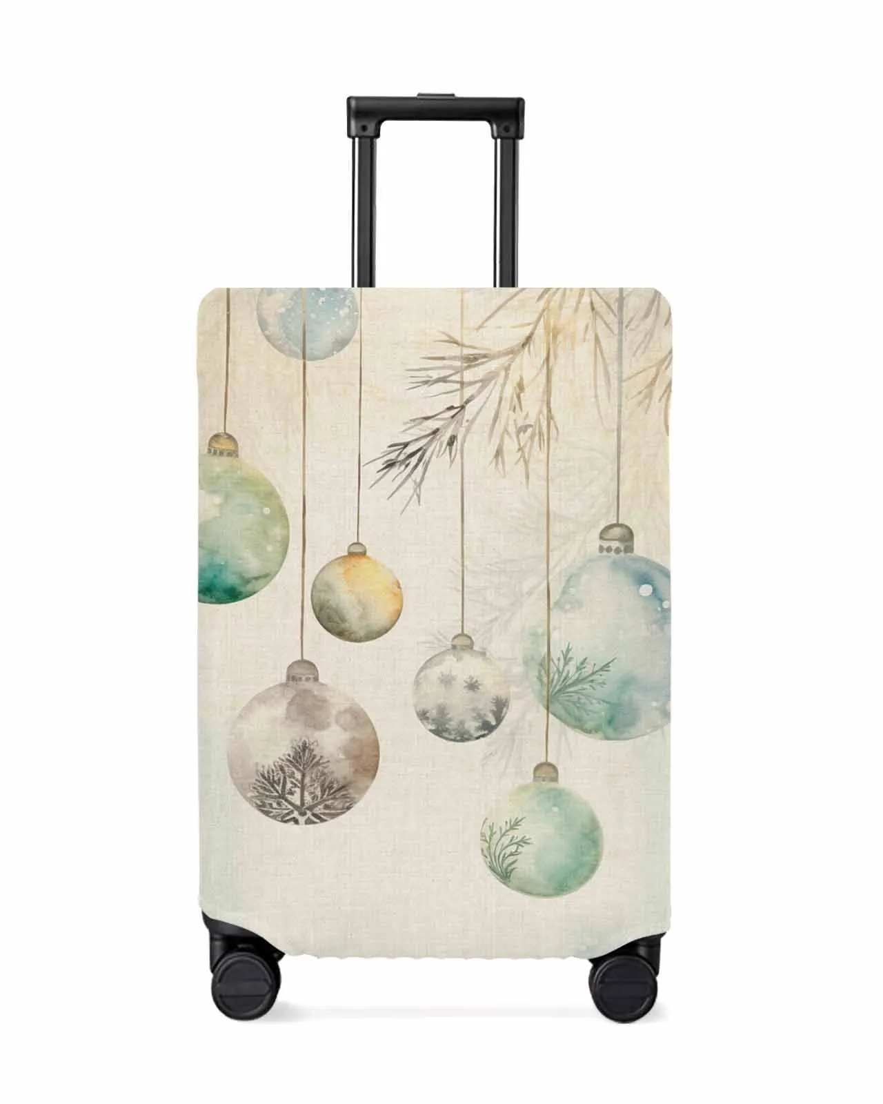 christmas-watercolor-tree-branches-luggage-cover-elastic-baggage-cover-for-18-32-inch-suitcase-case-dust-cover