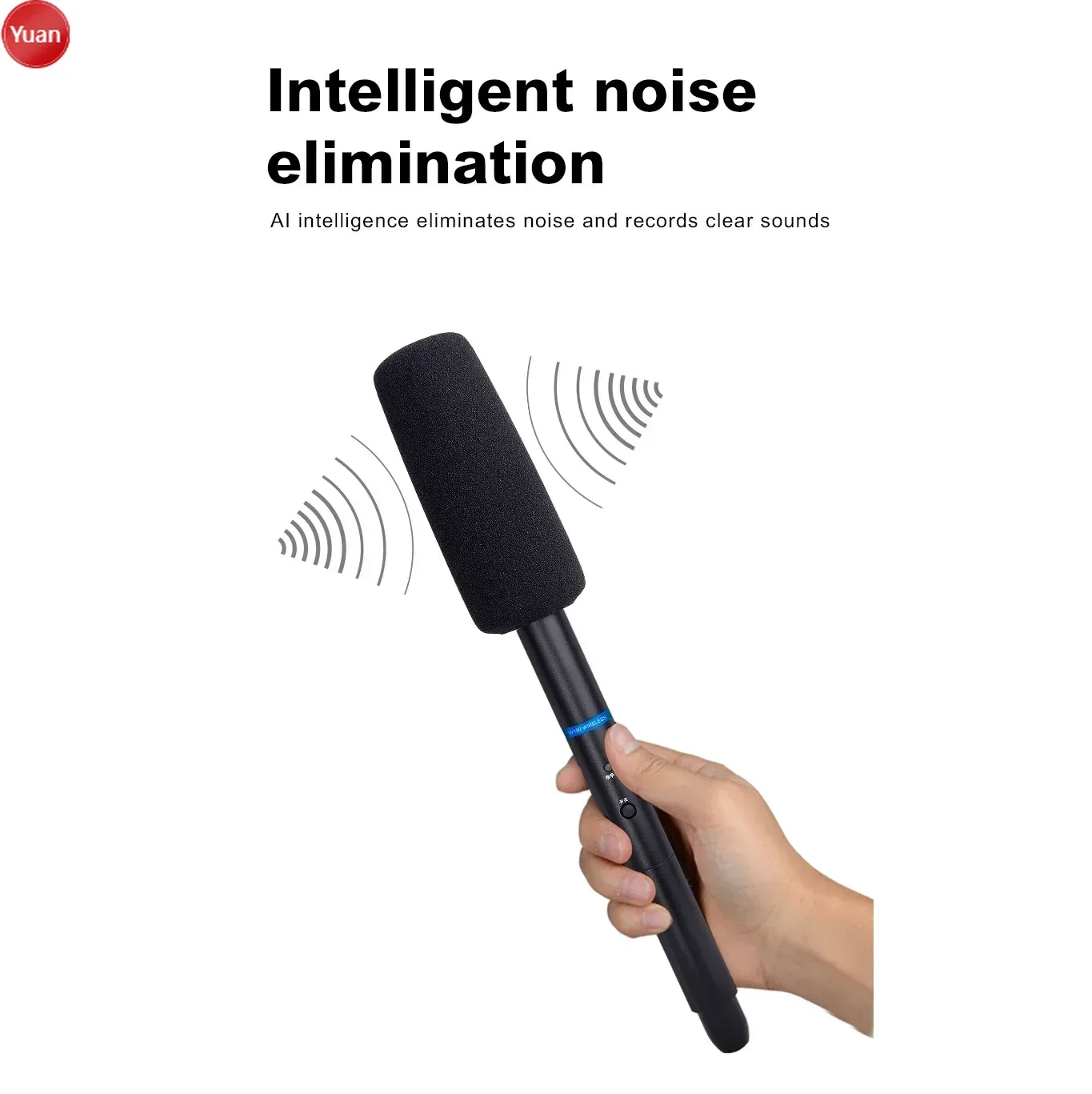 

Wireless Interview Microphone Mobile SLR Camera Dedicated To News Reporters Outdoor Street Noise Cancelling Handheld Microphone
