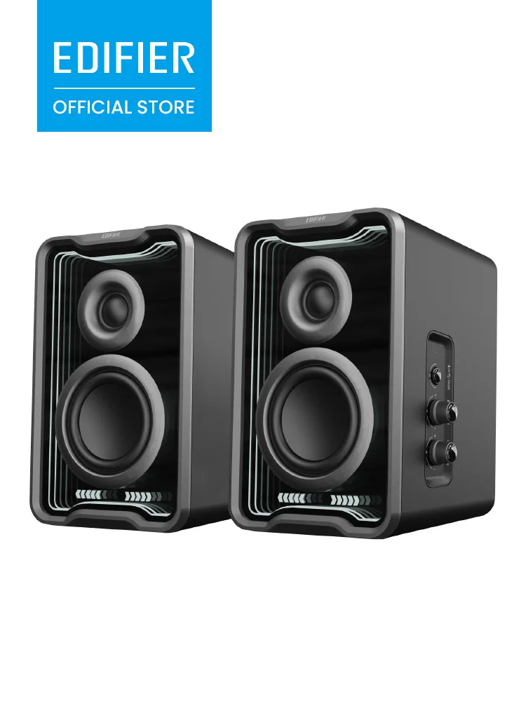 EDIFIER QR30 2.0 Desktop-Lautsprecher 30W RMS Bluetooth 5.4 RGB-Lichteffekte Seidenkalotten-Hochtöner Multipoint-Gaming-Lautsprecher