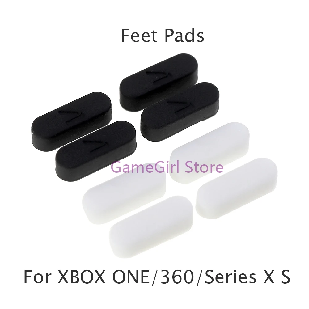 2sets=8pcs Non-Slip Rubber Feet Pads For XBOXONE Xbox 360 Xbox Series X S Game Host Control Foot Cover Mats Replacement Parts