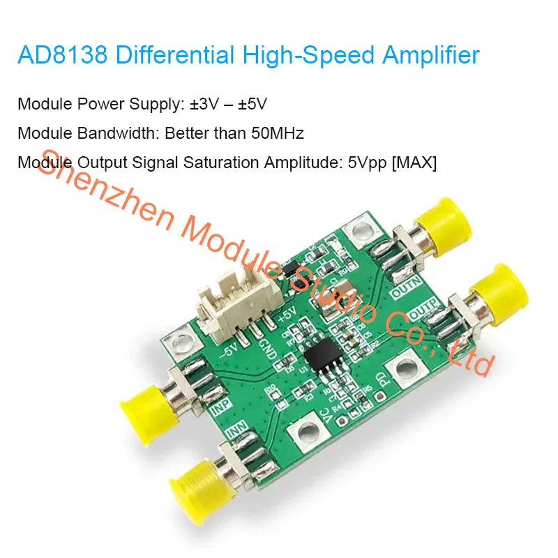 AD8138 Differential Amplifier Module Single-Ended to Differential, High-Speed ADC Driver for if Amplification