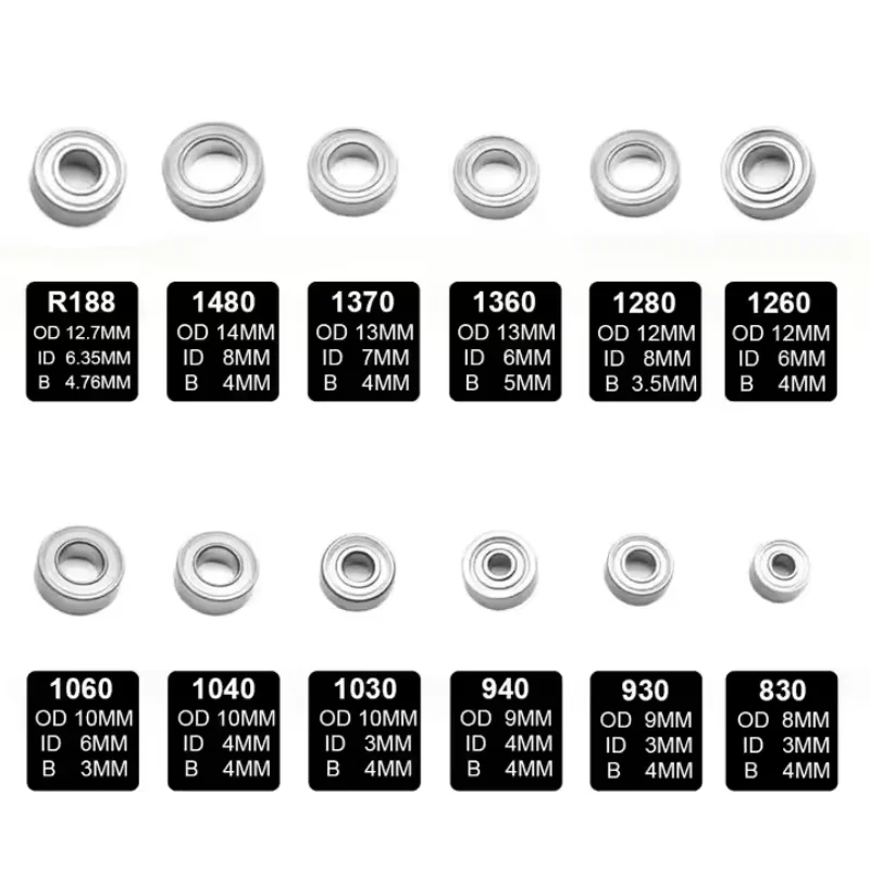 

Радиальные шарикоподшипники из нержавеющей стали 830ZZ/1260ZZ/1480ZZ подходят для инструментов, таких как угольные щетки и ручные дрели.