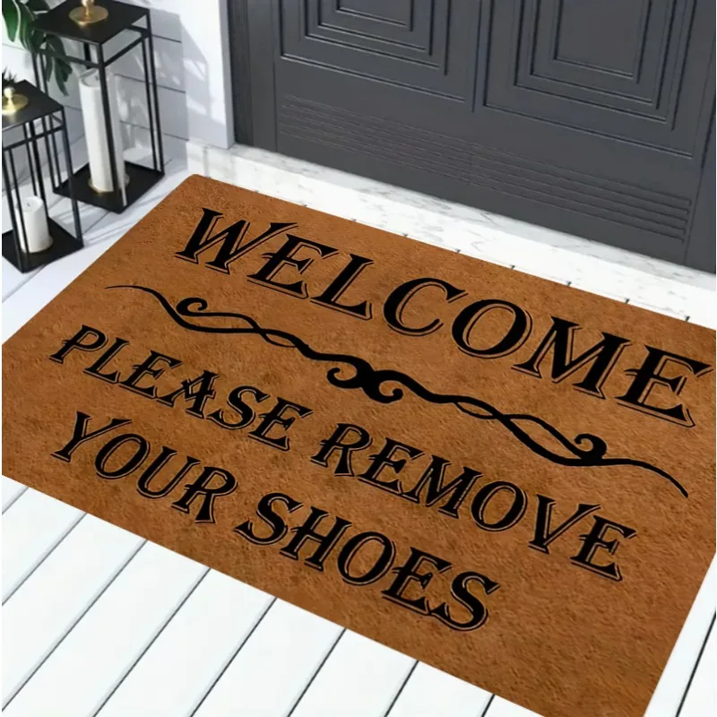Coir Doormat If You Forgot Wine Go Home Funny Slogan Print Vintage Style Floor Mat for Front Porch Entryway Home Outdoor Decor