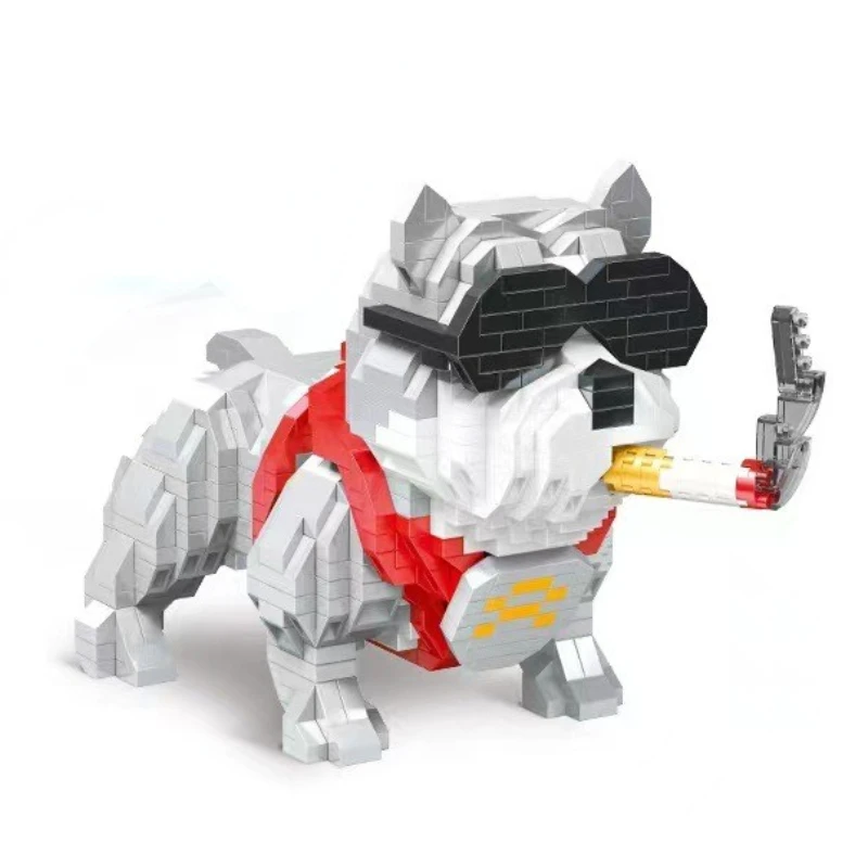 3D DIY Mini Eichhörnchen Block Tier Hund Tiger Kaninchen Pinguin Eule Koala Waschbär Vogel Flamingo Kreative Gebäude Ziegel Spielzeug für kinder