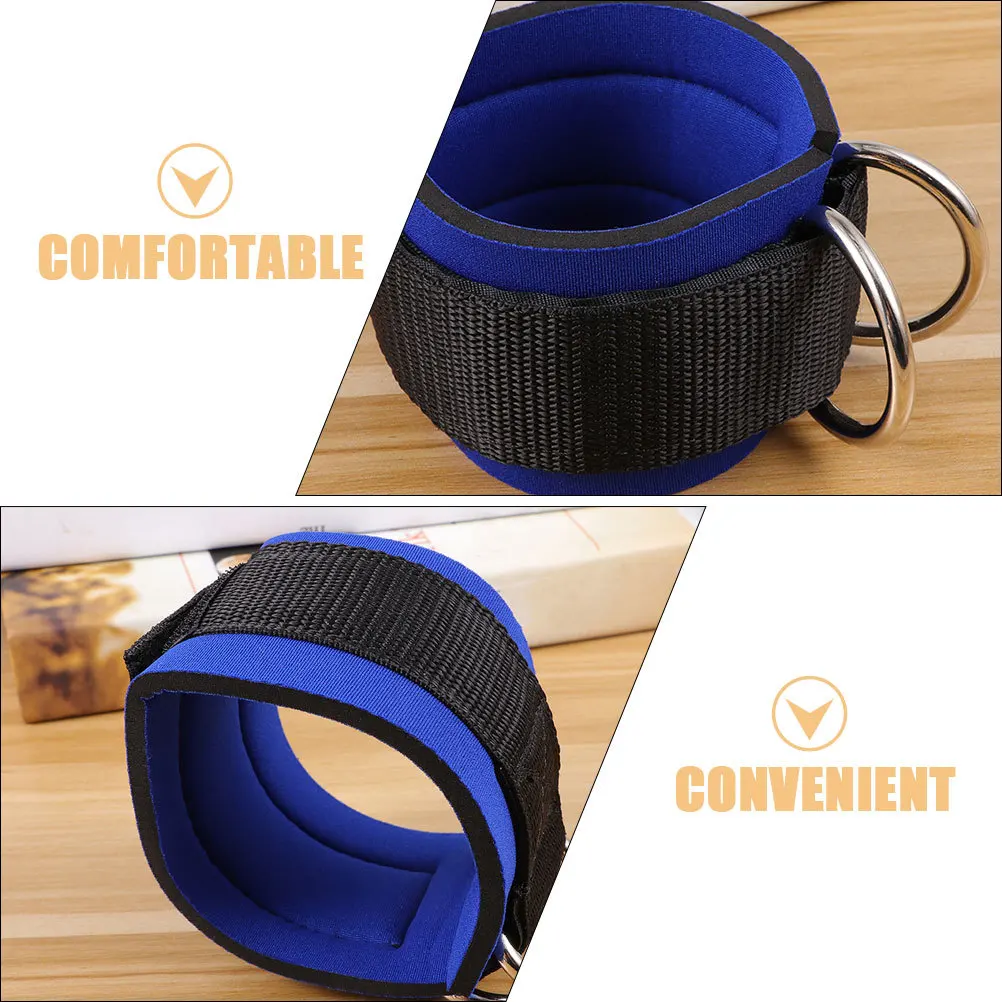 

1Pair Fitness Ankle Straps Heavy Duty Leg Workout Bands for Cable Machines Wear-Resistant Exercise Tool for Glute Activation and