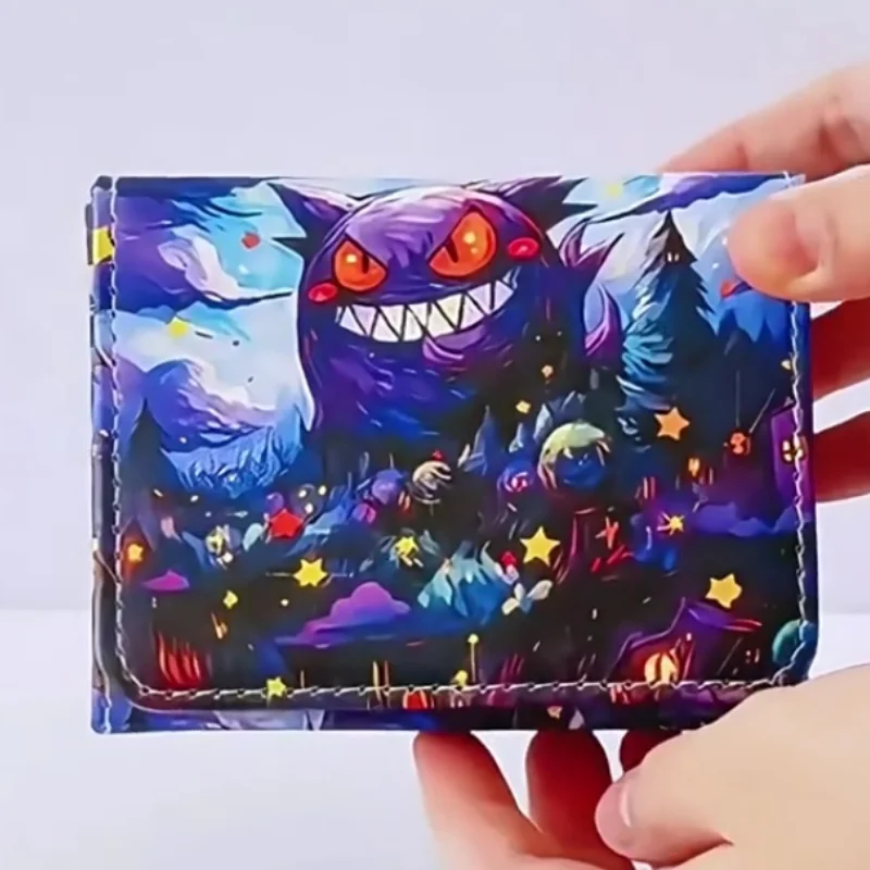 Caja de cartas de Pokémon Yugioh, PTCG, OPCG, cielo estrellado, Gengar, personajes de juego de Anime, 100 + PU, caja de almacenamiento de protección portátil, juguetes ACG