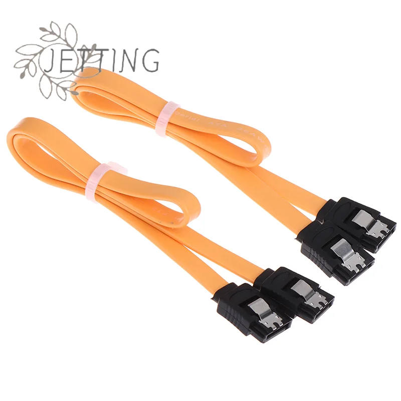 Hot 2Pcs/set 40cm SATA 3.0 Cable SATA 3.0 III SATA3 6GB/s Data Cable Straight Cord SAS Cable Dual Channel Hard Drive Data Cable