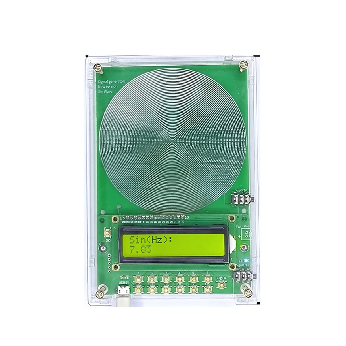 AA98 0.1Hz-99999Hz Frequency Adjustable Schuman Wave Generator with Btx V2 V3 Antenna Board Can Connect to Antenna