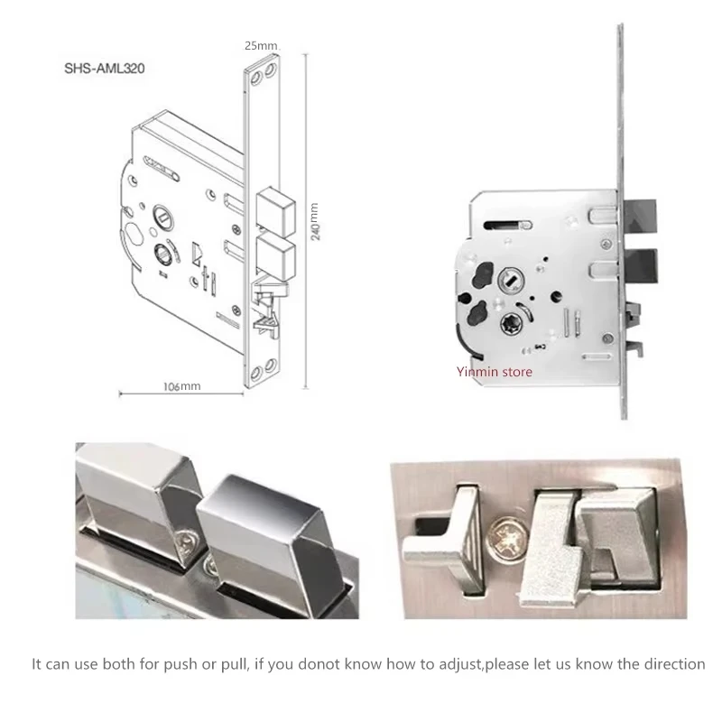 Lock accessory model SHS-5230/705/P718/DP728/738/609/739/607/P72 samsung electronic smart lock mortise repair parts