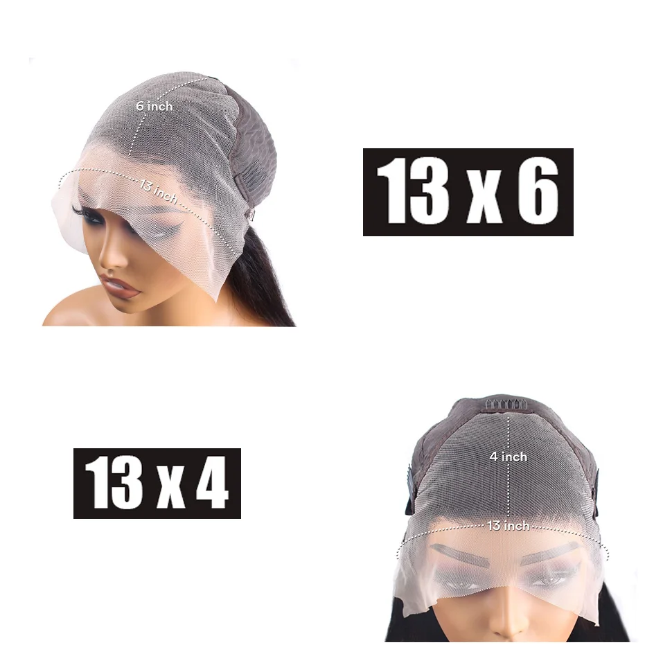 Wig Rambut Asli Varlea 40 Inch Straight Hd Lace Frontal 13x6 13x4, Wig Lace Front Bone Straight, Wig Rambut Manusia Natural Pre-Plucked Untuk Wanita