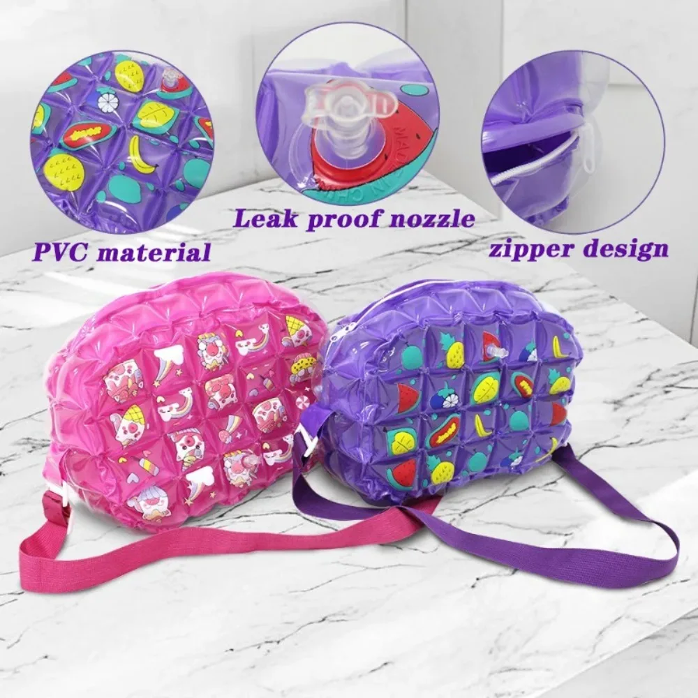 Seaside Vacation Pvc Stamp Inflatable Crossbody Bag Go Out Play Waterproof Handbag Family Travel Large Capacity Shoulder Bag view 4