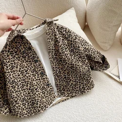 Boys Baby's Kids Blouse Coat Jacket Outwear Cotton 2024 Leopard Spring Autumn Shirts Outwear High Quality Children's Clothing