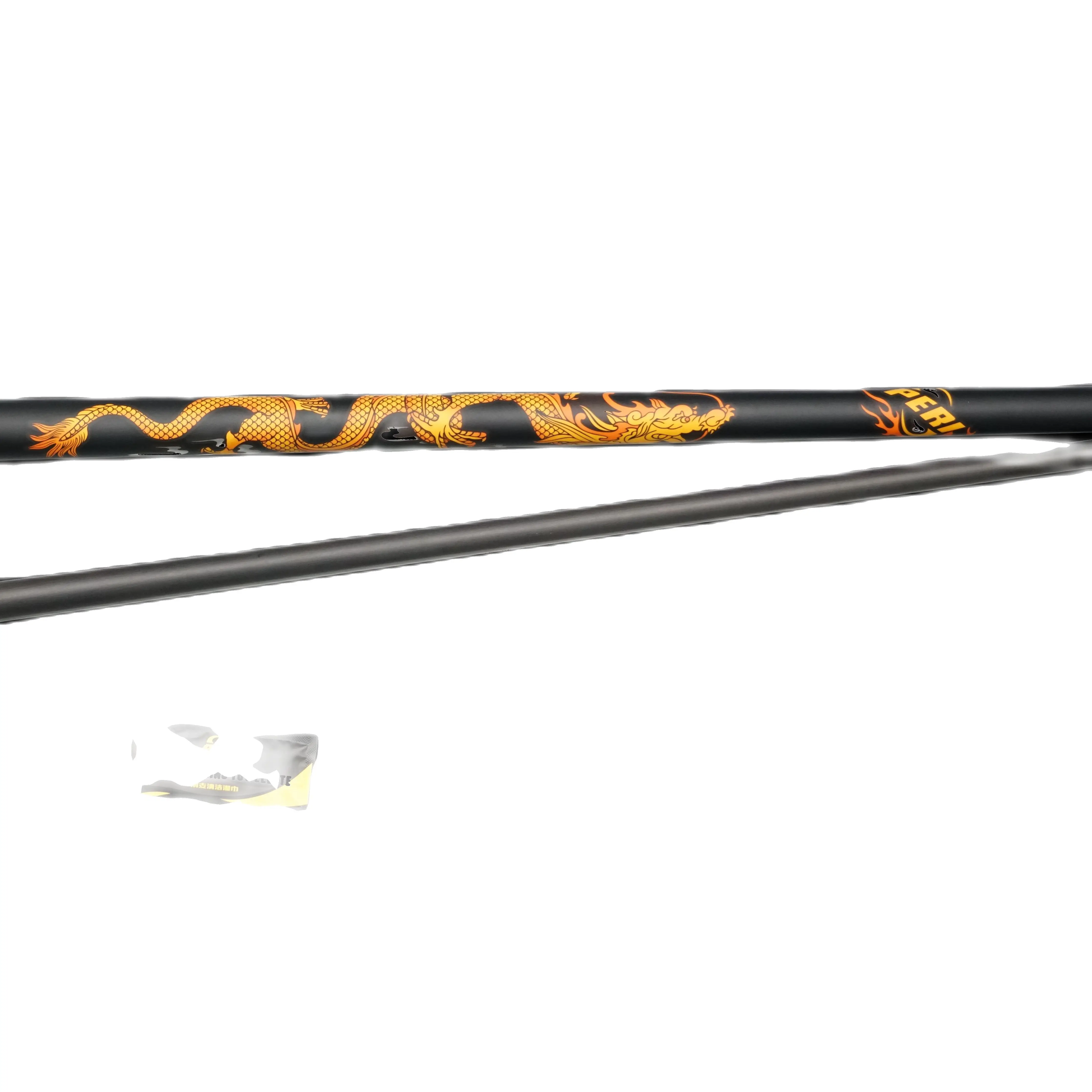 Peri Cues Carbon Fiber Shaft Break Cue Stick Powerful Punch Pool Dragon Oriental S Black Dragon 1/2 Length 58 