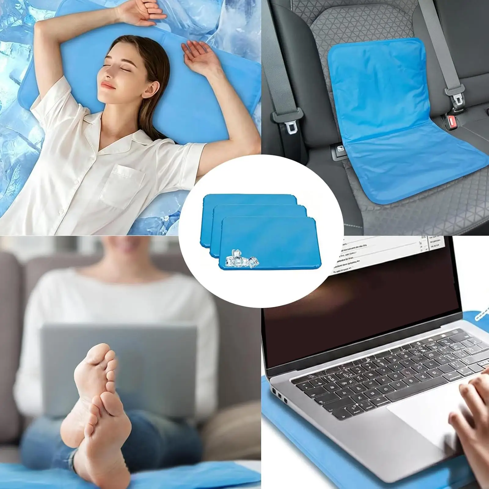 Summer Ice Cold Pillow Massager Therapy Insert Pillow Chillow Sleeping Aid Cooling Gel Pillow Chilled Sleeping Comfortable Mat view 5
