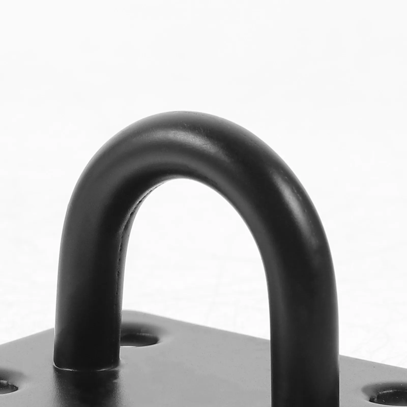 2Pcs Stainless Steel U Type Eye Hooks Heavy Duty Pad Eye Plate for Garage Porch Roof Beams Ceiling Plant Hooks Concrete Wall