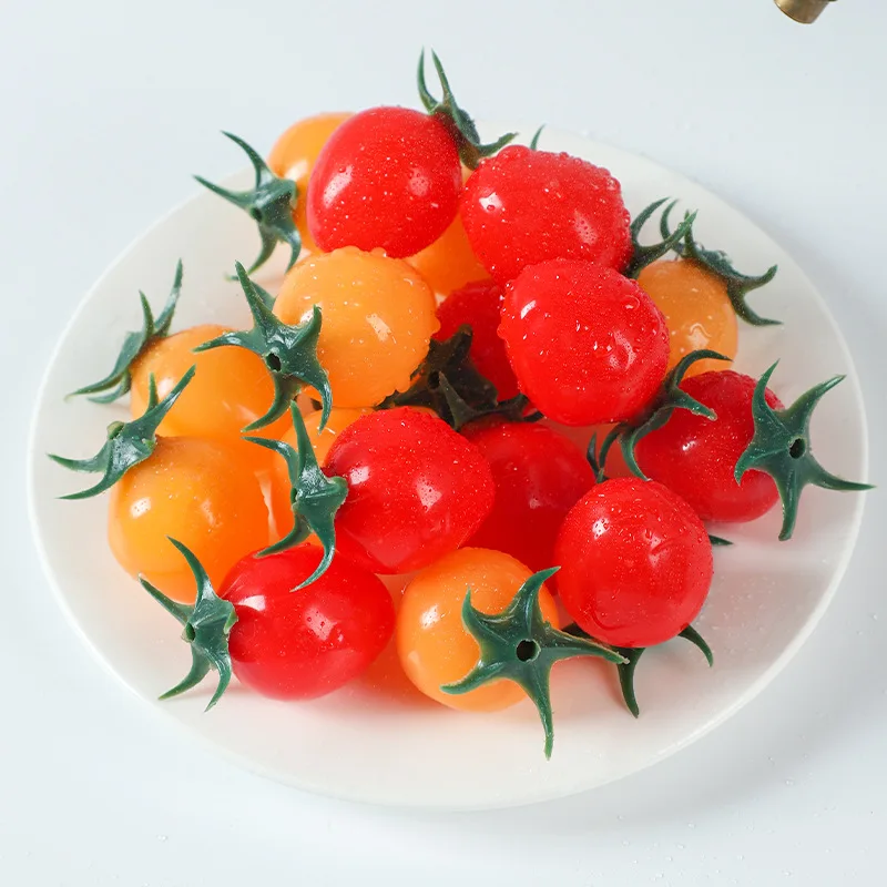 

10/20pcs Simulated Cherry Tomato Model Fake Fruit Vegetable Display Children's Toy Photography Decoration Restaurant Decoration