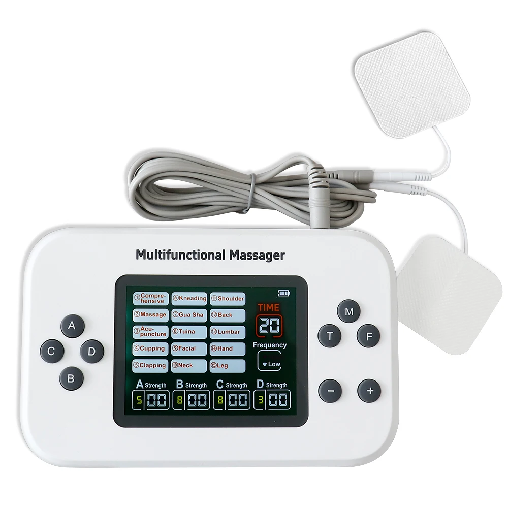 

Electric Low-Frequency Acupuncture Stimulator 4 Channels Tens Unit Massager Electrical Nerve Muscle Stimulator Relaxation Tool