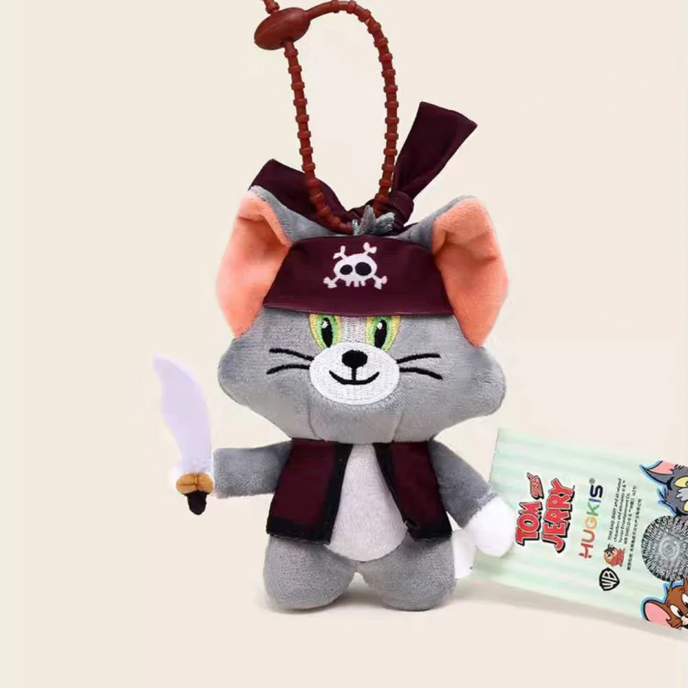 حقيقية أنيمي توم وجيري أفخم دمية المفاتيح القراصنة سلسلة بلوشيز Kawaii ظهره الديكور الدمى لعبة الفتيات هدايا عيد الميلاد #4