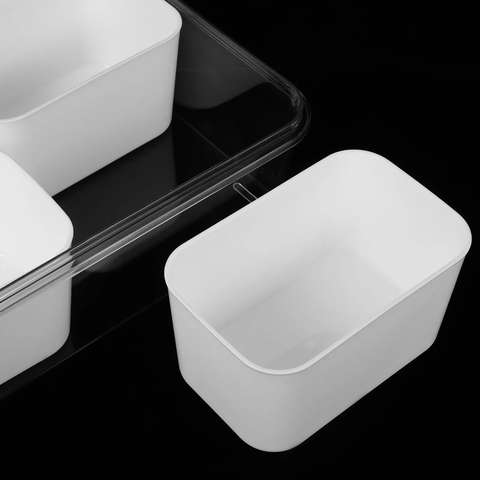 

Compartments Spice Organizer Reusable Plastic Condiment Container Divided Kitchen Storage Box Multipurpose Seasoning Holder