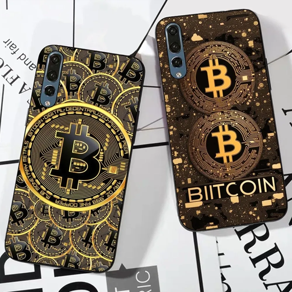 Bitcoin Phone Case For Huawei P 8 9 10 20 30 40 50 Pro Lite Psmart Honor 10 Lite 70 Mate 20lite