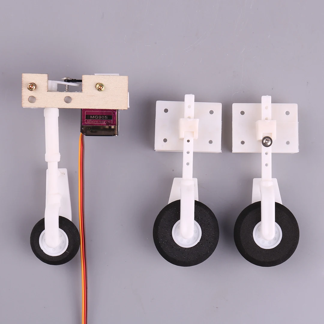 Train d'atterrissage en Nylon pour avion RC SU-27 avec amortisseur pour volant avant à aile fixe en mousse