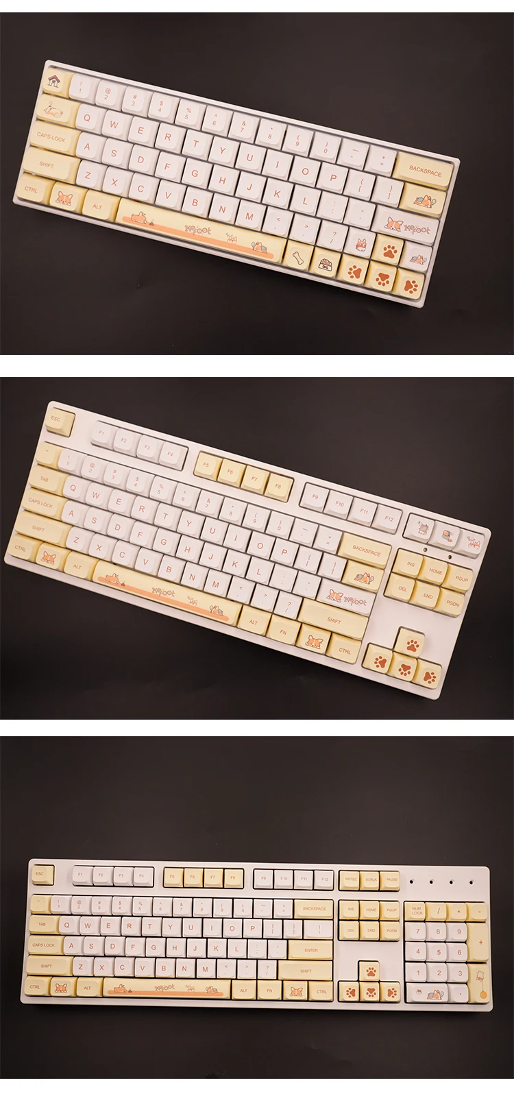XDA Height 138 Corgi Keycap PBT Sublimation 108/104/87/84/68/61 Keys