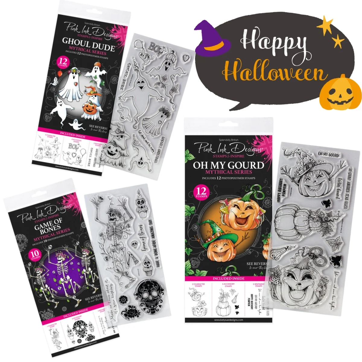 Newest 2026 August Halloween Ghoul Dude Bones Gourd Clear Stamps For DIY Decorating Scrapbook Paper Card Album Embossing Craft