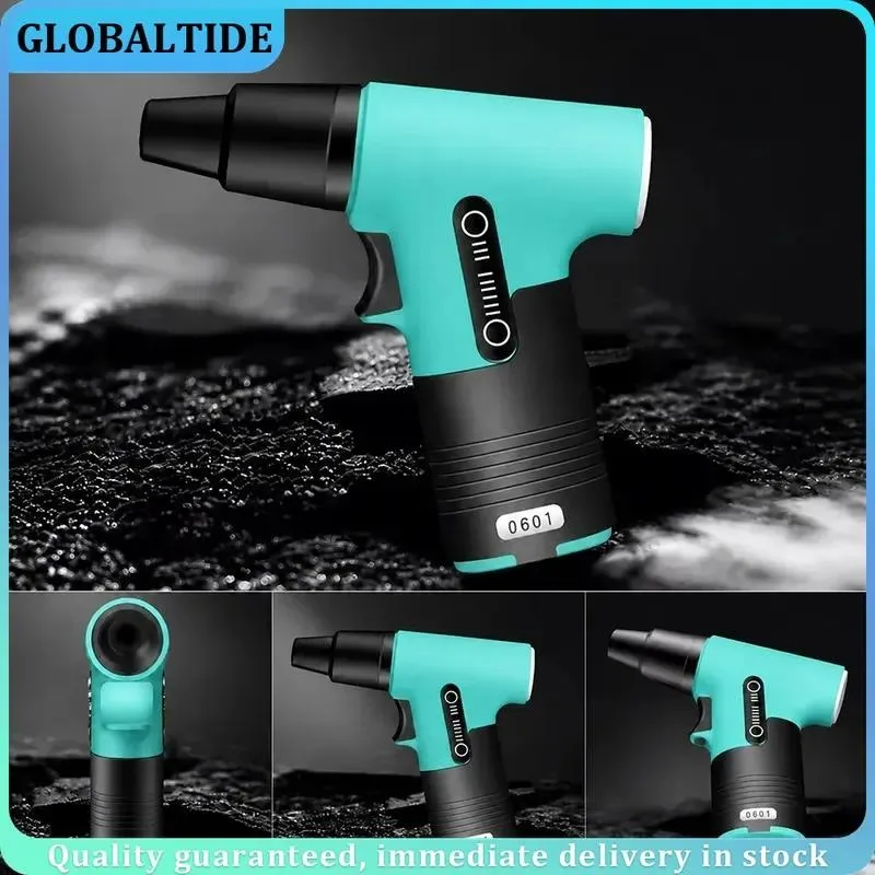 3000mAh 7.4V 130000RPM Brushless Jet Fan Super Strong Blower 3 Speed Dual Purpose Turbo Powerful Air Blower Suction