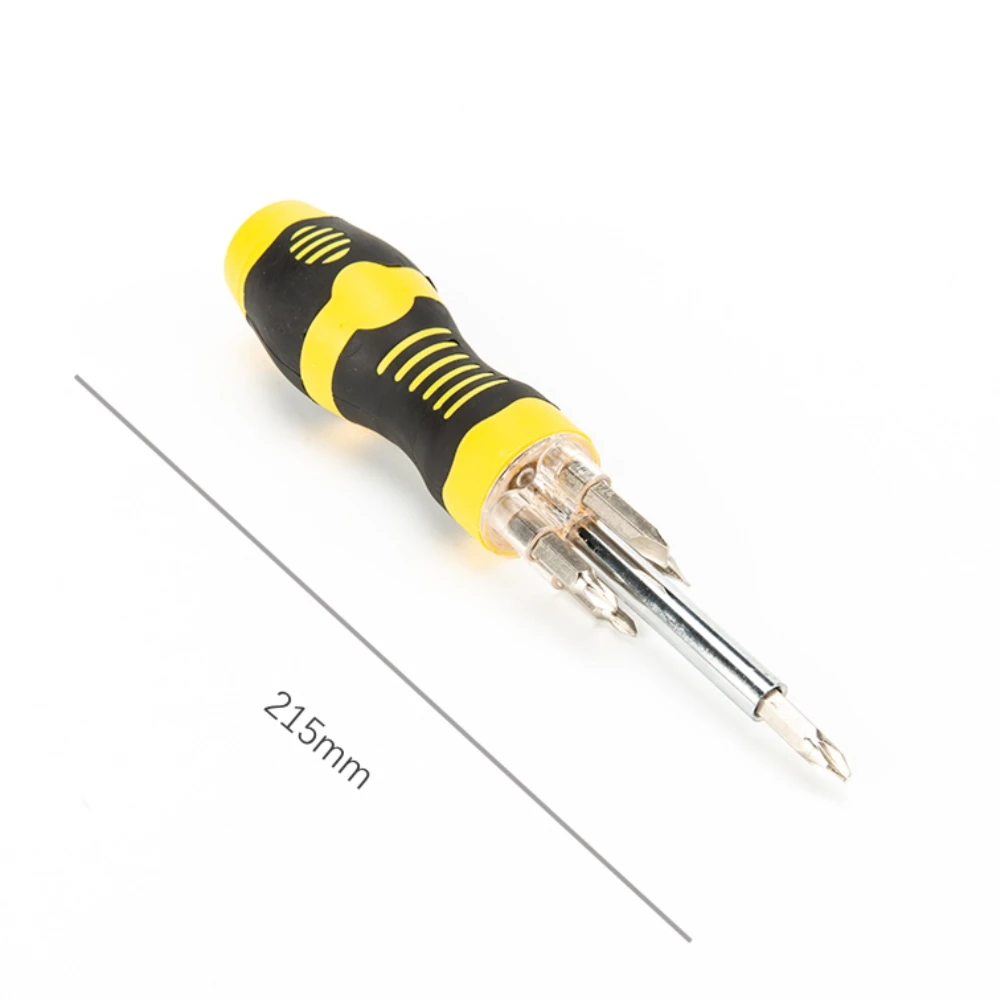 5 in 1 LED Light Up Screwdriver Set Cross Flat Bit Multifunction High Strength For Daily Work Flashlight Screwdriver Tool