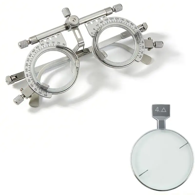 A2BE Metal And Glass Trial Lenses Measuring 5.1x3.6cm For Professional Optometry Use Available In Multiple Lens Types For Eye