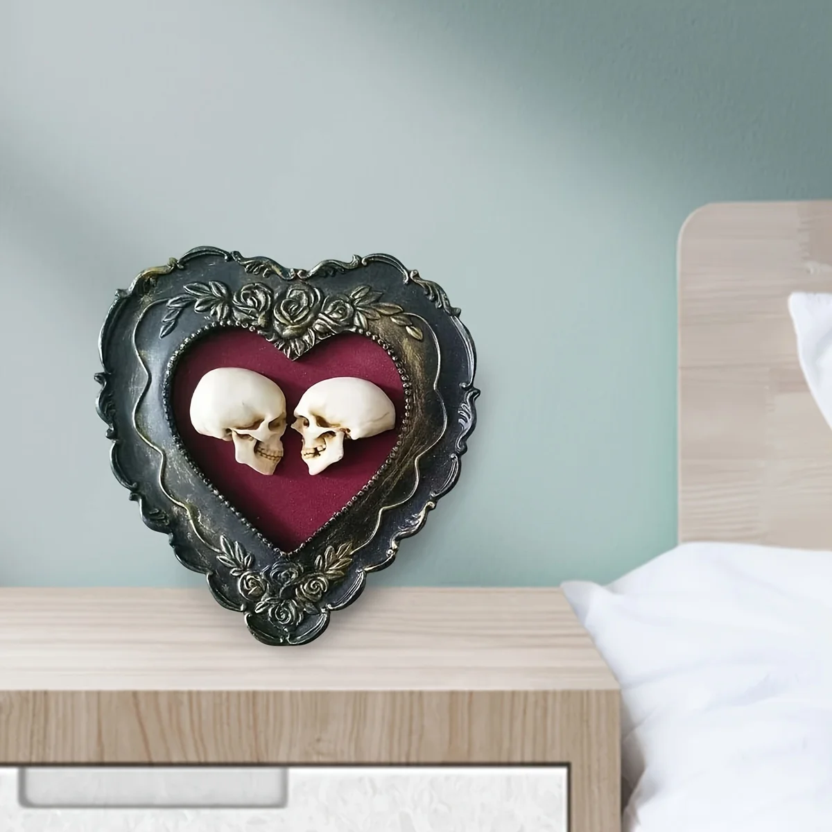 Love Skull Statue for Wedding Party Decoration