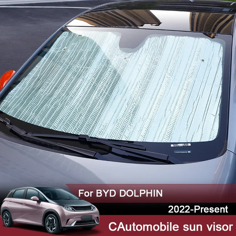 

Car Sunshades UV Protection For BYD Dolphin 2022 2023 2024 Window Curtain Sun Shade Visor Front Windshield Protector Accessories