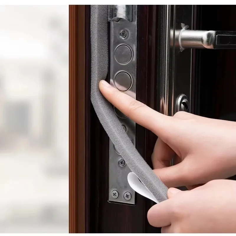 Windproof Sound Insulation Foam Sealing Strip DIY for Door Window Self-adhesive Foam Sealant Household Gap Insulation Tape