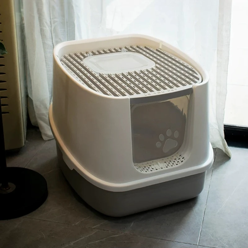 Luxury Hiding Toilet Defecation Litter Box open‑ended Extra Large Drawer Litter Box Defecation Gato Accesorios Household Items