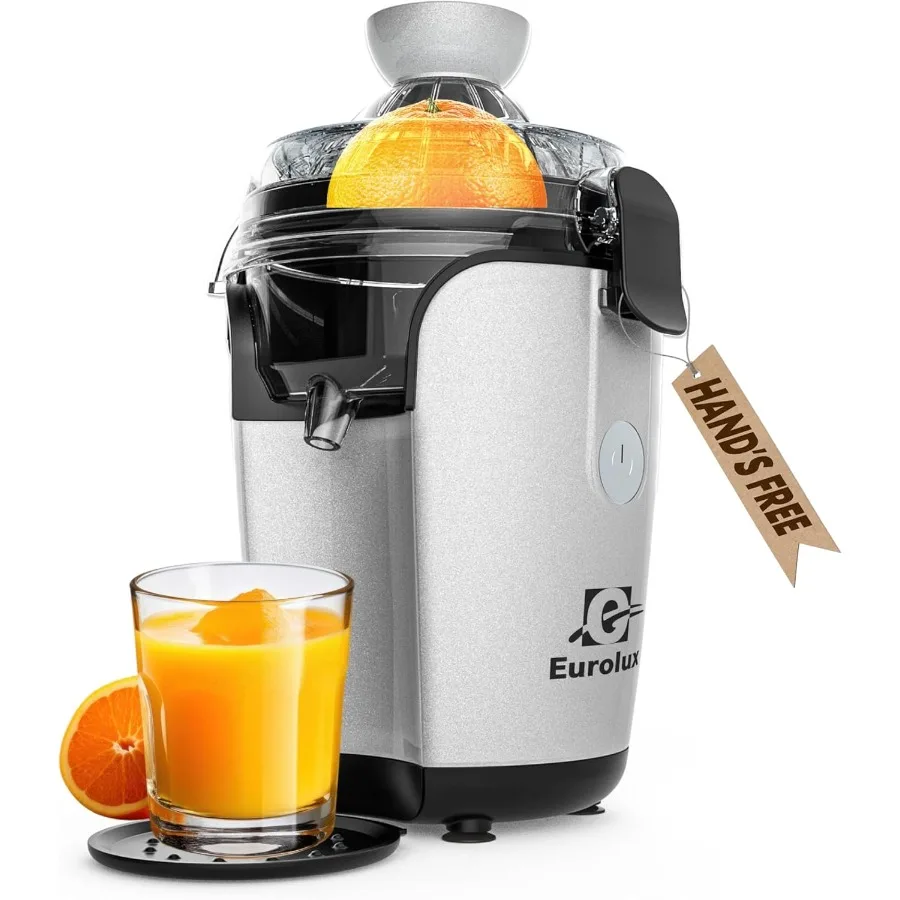 

HandsFree Electric Citrus Juicer Machine for Oranges Limes Grapefruits and Lemons Efficient Juice Extraction with EasyClean Des