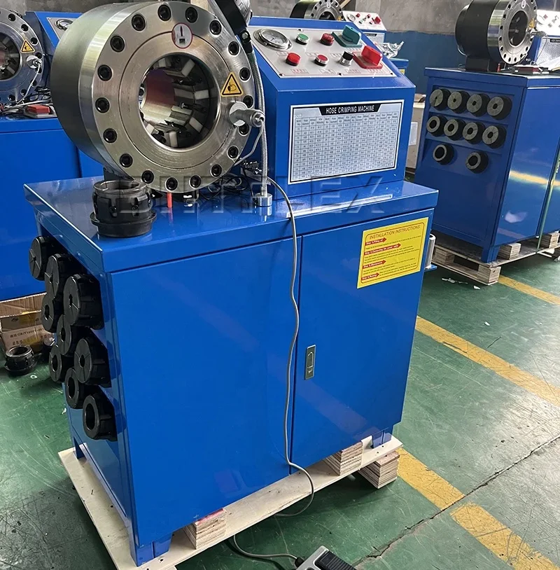 Crimping Peeling Combined Machine 380v 3 Phase 2 Inch Strong Workshop Equipment Hydraulic Hose Press