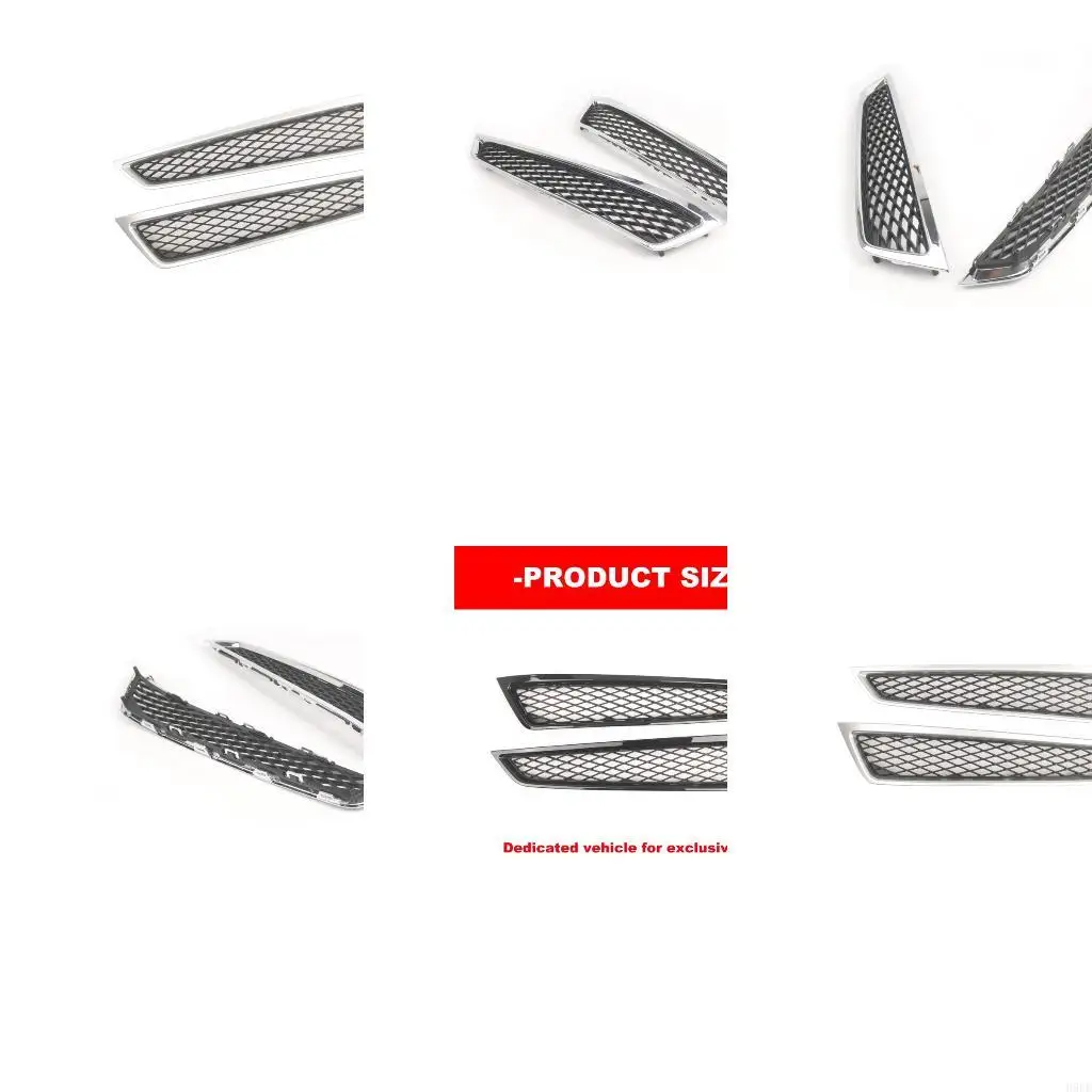 Front Lower Grille Accent Trim Set 71102STXA00 with Paired Metal Detail Pieces for Daily Exterior Styling Use and Visual H9EE