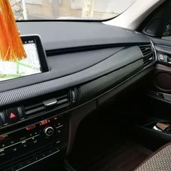Carbon Fiber For Bmw X5 F15 2014-2018 Film Interior Stickers Center Console Gear Dashboard Door Handle Lift Panel