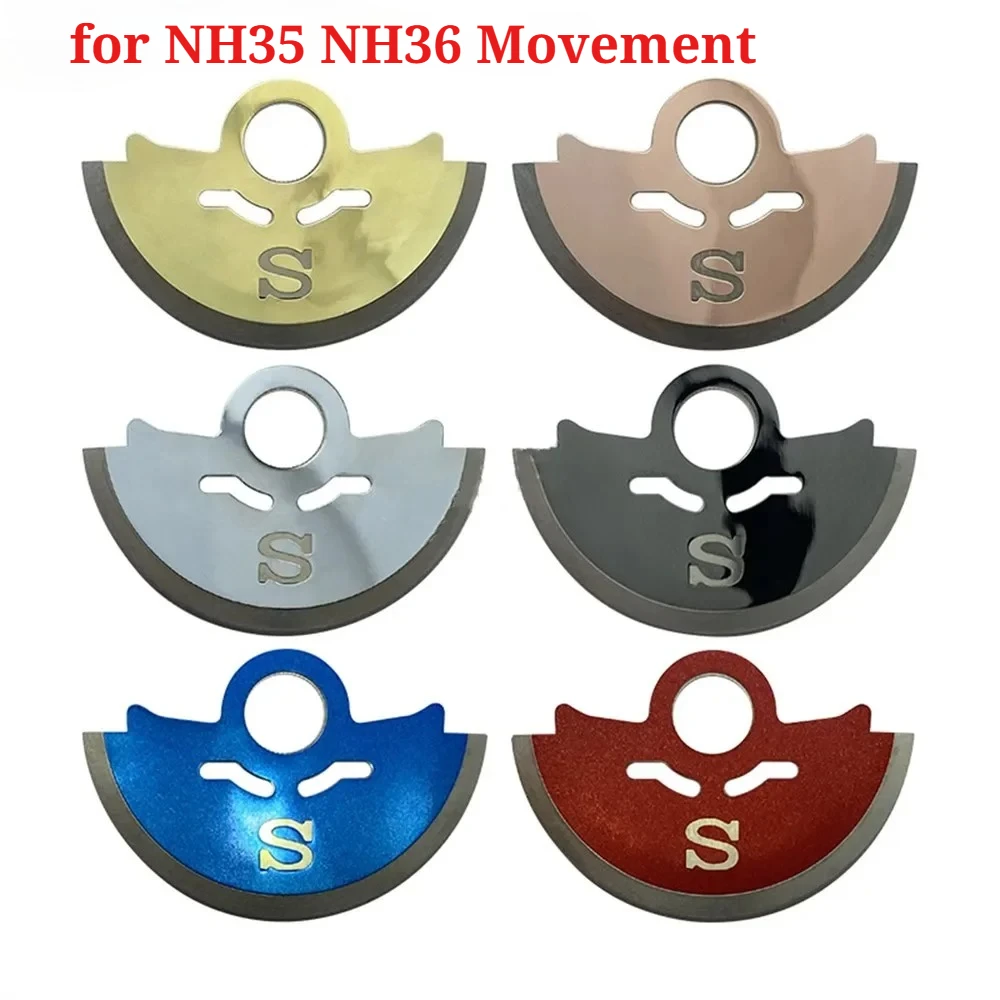 NH35 Movement Oscillating Rotors Automatic Hammer Rotor Metal Patch Sticker Fit for NH35 Watch Movement Watch Repair Accessories