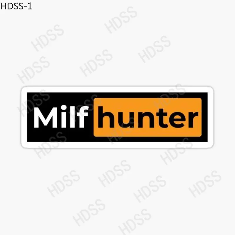 

Personalized Funny Tagline "Milf Hunter" Sticker, Car Stickers, Motorcycle Accessories, Helmets, Laptops, Decorative Stickers