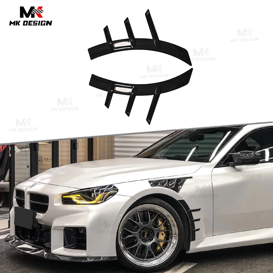 

Carbon Fiber MP Style Front Fender Flares Trim Cover for BMW M2 G87 2022+ Front Wheel Eyebrow Fenders Trims Auto Parts